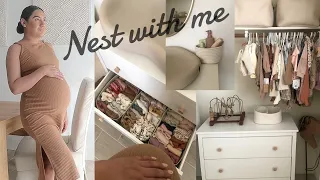 Nest with me ♡ | Organizing baby's nursery | 37 weeks pregnant