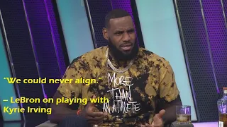 LeBron James addresses Kyrie Irving's clutch comments: "It kind of hurt me a little bit.."