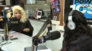 Nicki Minaj at Power 105.1 The Breakfast Club (Part 1)