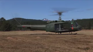 Pancho's Huey '961 - Vietnam War UH-1H Huey Helicopter Taking Off, Flying, Landing