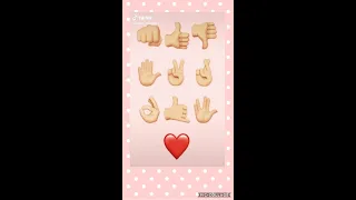 emoji hand dance challenge ✌💖