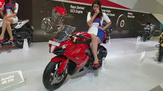 TVS showcasing the Apache RTR 310rr