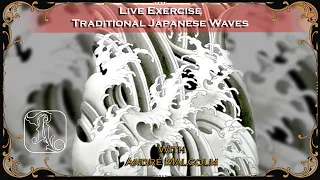 Train Like an Artist: Learn how to Draw Japanese Waves with André Malcolm #3