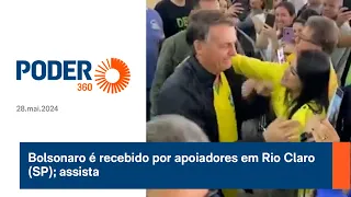 Bolsonaro é recebido por apoiadores em Rio Claro SP; assista