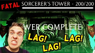 MK Mobile. I Beat Final Boss Battle 200 in Fatal Sorcerer's Tower with INSANE LAG! Epic Rewards!