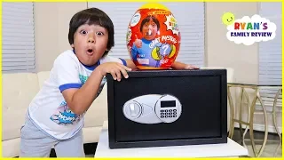 Ryan Hides All Of His Surprise Toys in a Secret Safe for Future Ryan!!!