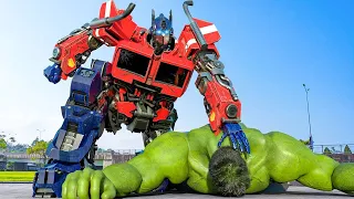 Transformers: Rise of The Beasts - Optimus Prime vs Hulk Final Fight | VFX COMOSIX [HD]