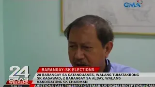 20 brgy sa Catanduanes, walang tumatakbong sk kagawad