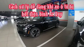 Cách xử lý dễ dàng khi xe ô tô Vinfast VF9 và các xe ô tô khác bị hết điện bình ắc quy - Mạnh auto