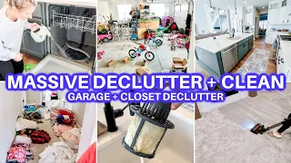 NEW! DECLUTTER + CLEAN WITH ME | CLEANING MOTIVATION | DEEP CLEANING | CLOSET + GARAGE DECLUTTER