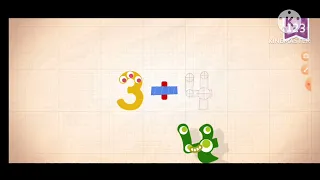 endless numbers 3-4=1 animation