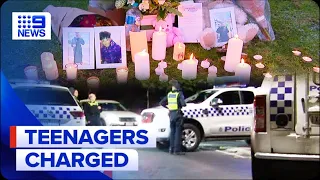 Three teens charged with murder after 14-year-old’s alleged stabbing | 9 News Australia