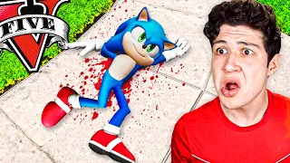 Le ROMPO TODOS los HUESOS a SONIC en GTA 5! 🦔🦴 (Mods)