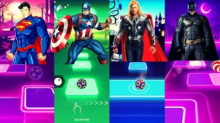 Batman VS Torr Man VS Superman VS Captain America | Tiles Hop EDM Rush on ToKo Games channel