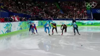 Men's 1500M Short Track Speed Skating Highlights - Vancouver 2010 Winter Olympic Games