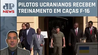 Grupo de sete chefes de Estado africanos visita a Ucrânia; Luis Kawaguti analisa