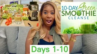 JJ SMITH 10 DAY SMOOTHIE CLEANSE - VLOG DAYS 1-10 | POCKETSANDBOWS