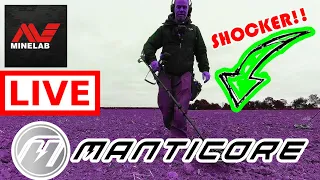 MINELAB MANTICORE LIVE DIGS! SHOCKING RESULTS