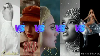 Dedicated vs 30 vs Red [Taylor's Version] vs Special vs Renaissance - Album Battle