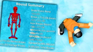 I BROKE OVER 1,000,000 BONES WITH MAXED OUT STATS (so much pain...) | Roblox