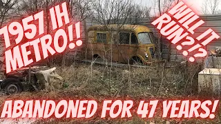 1957 International Metro Air Force Bomb Squad Van! Neglected for 47 years! Will it Run?!?