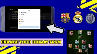 How to change your dream team in efootball 2024 mobile//change your team formation.