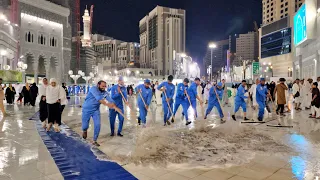 شاهد أمطار مكة الآن مساء أليوم السبت وطريقي إلى المسجد الحرام