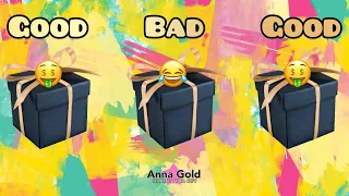 4k CHOOSE YOUR GIFT,  GOOD BAD GOOD 👍🏻 Escolha seu presente,  Elige Tu Regalo, 🎁  Anna Gold 💖