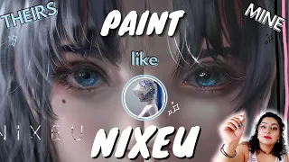 🤯 NIXEU TUTORIAL | Nixeu Style Study (How To Paint Semi-Realistic Fantasy Character Art!) 😱