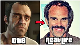 GTA Protagonists vs Voice Actors #shorts #gearosshorts #ytshorts