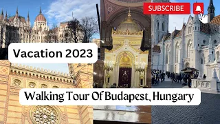 Walking tour of Budapest, Hungary 4K HDR |Tourist Destination 2023|Synagogue|Danube River