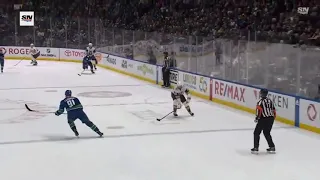 Ian Cole crushes Tomas Hertl with a huge hit