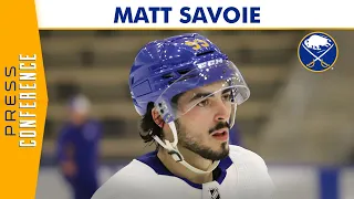 Matt Savoie Hits The Ice For the First Time In Blue & Gold | Sabres Rookie Camp