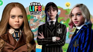 Enid vs Wednesday vs Megan Toca Life World 💕What's your favorite character ? Toca Boca