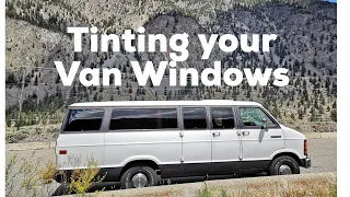 Tinting your van Windows, How to reduce temperature in your van