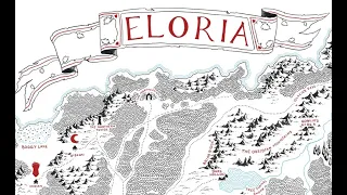 Map of Eloria (Tolkien style)