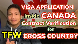 CANADA VISA AND CROSS COUNTRY CONTRACT VERIFICATION. #BUHAYCANADA #PINOYCANADA #FILIPINOCANADA