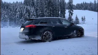 STRAIGHT PIPED Opel Insignia in Austrian mountains - POV Drifting