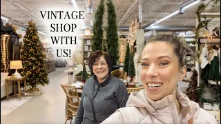 Vintage Thrifting During the Holidays at a Famous Instagrammer's Home Decor Shop + Haul & Styling