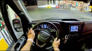 2023  Iveco Daily Night [F1C 3,0 L 180HP] |0-100| POV Test Drive #1851 Joe Black