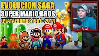 TDYU Reacciona a la EVOLUCIÓN de los MARIO BROS Plataformeros ¿Futuro Road?