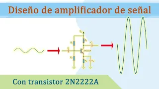 Signal Amplifier Design - Common Emitter Amplifier, Class A.