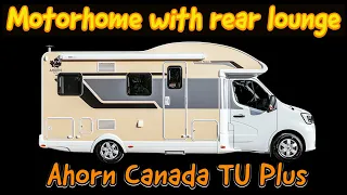 Motorhome with rear lounge. Ahorn Canada TU Plus