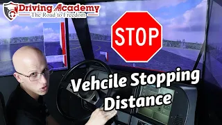 How Long Does it Take For a CDL Vehicle to STOP? - Stopping Speed with Driving Academy