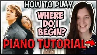 How To Play "WHERE DO I BEGIN?" [Love Story] Francis Lai - Easy (Synthesia) [Piano Tutorial] [HD]