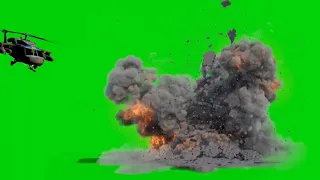 Helicopter attack 3d Animated Green screen background video | Best of GSEbackground.