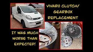 Replacing the Vivaro's clutch/gearbox. It was worse than we expected! 5 speed.