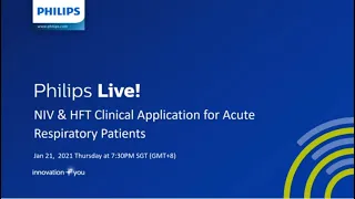 NIV & HFT Clinical Application for Acute Respiratory Failure Patients