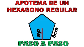 COMO CALCULAR LA LONGITUD DEL APOTEMA DE UN PENTAGONO REGULAR