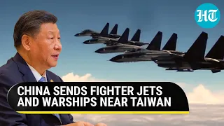 Chinese military activates fighter jets, warships; 42 fighters cross Taiwan strait median line